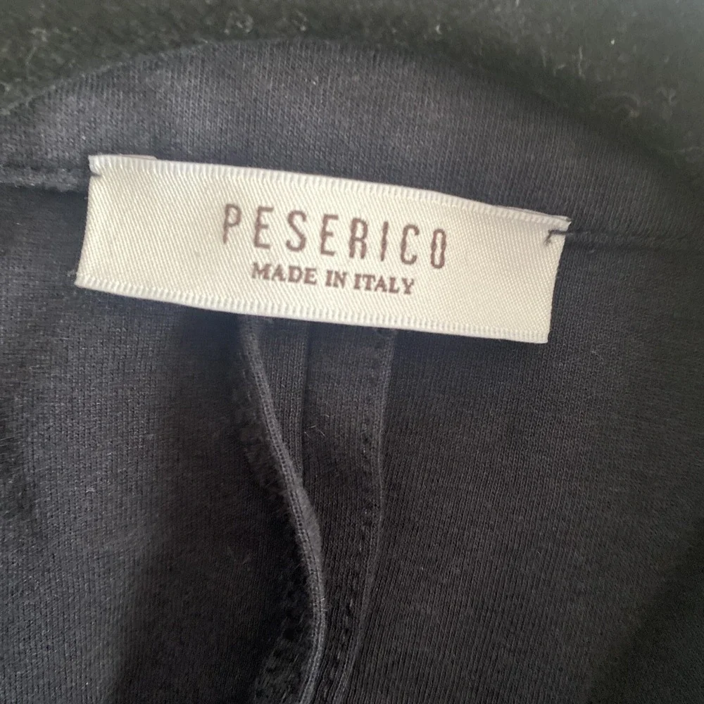 Peserico‎ Blazer Womens Size 8 Navy Blue Cotton Blend Made in Italy Luxury